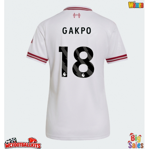 Liverpool Cody Gakpo #18 Replica Away Stadium Shirt for Women 2026-27 Short Sleeve